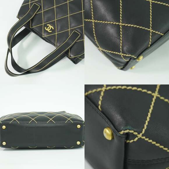 Chanel Quilted Leather Surpique Tote Black - Picture 4 of 7